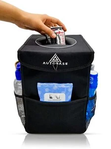 Autobase Trash Can for Car | Truck SUV Trash Bin Standard 2 Gallon Size | Roa... - Picture 1 of 7