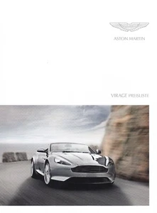 ASTON MARTIN VIRAGE Coupe Volante Preisliste Preise Ausstattungen 2011 AB - Picture 1 of 1