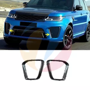√ 2x Carbn Fiber Front Bumper Grille Frame For Ranger Rover Sport SVR L494 18-22 - Foto 1 di 12