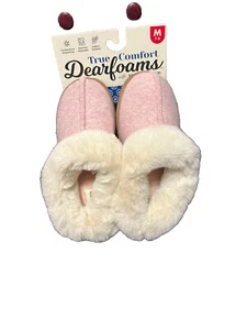 NEU Dearfoams Damen-Slipper Total Comfort Memory Foam M 7-8 hellmauve innen/aus - Bild 1 von 5