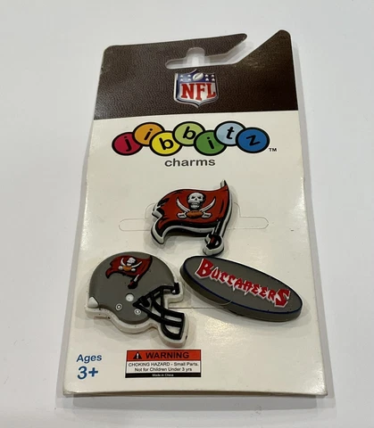 Tampa Bay Buccaneers NFL Official Crocs Licensed Jibbitz - 3 Pack New! Cover
