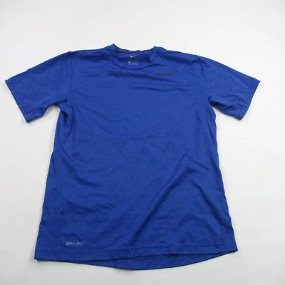 Nike Shirt Mens Medium Short Short Sleeve Crew Neck Blue Lightweight Workout - Image 1 of 4