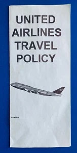 United Airlines - política de viaje - febrero de 1995 - Imagen 1 de 3