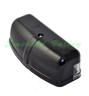 Классический мини черный пластиковый D-образный номерной знак лампа Austin Cooper, Morris - Изображение 1 из 3