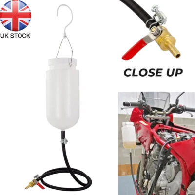MOTORCYCLE AUXILIARY FUEL TANK & CARB BALANCING GAS CONTAINER TUNING BOTTLE NEW - Image 1 of 4