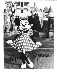 DISNEY DISNEYLAND 2004 HANDSIGNIERTES FOTO YOUR PAL MINNIE MOUSE RESORT SCHLOSS - Bild 1 von 1
