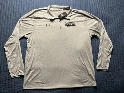 NWT Under Armour Locker Tennessee State Football Shirt 1/4 Zip Men’s 3XL Gray - Image 1 of 4