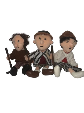 Three Stooges Animated Golf Theme Toy Bean Bag Collectibles Plush Figures NWT Cover