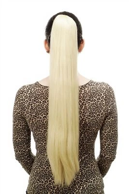 WIG ME UP Haarteil/Zopf sehr lang glatt Butterfly-Klammer ca. 70 cm lichtblond T113-88E