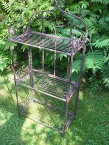 Eisenregal,  Wandregal  Standregal,3 Böden Eisen braun landhaus 115 cm inkl. VK. - Bild 1 von 1