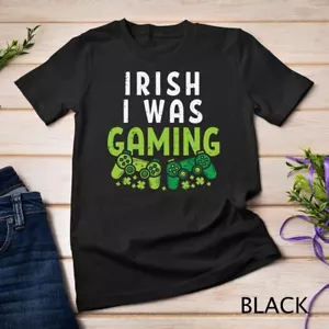 Camiseta Irish I Was Gaming Funny St Patricks Day Gamer Niños Hombres Regalo Unisex - Imagen 1 de 15