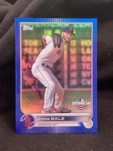 2022 Topps Opening Day Blue Foil Chris Sale #142 Boston Red Sox - Picture 1 of 2
