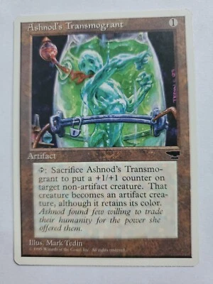 MTG Magic The Gathering Card Ashnod's Transmogrant Artifact Chronicles 1995 - Image 1 of 2