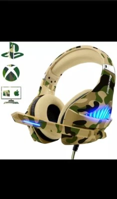 Beexcellent Pro Gaming Headset GM-500 Camo 3.5 MM 4 pin USB NEW IN BOX - Image 1 of 4