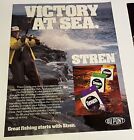 Dupont Stren Fishing Line Original Vintage Print ad