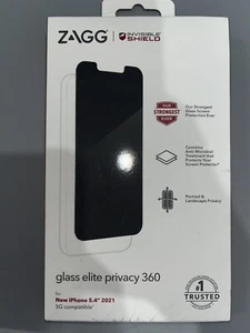 Zagg iPhone 5.4” 2021 Glass Elite Privacy 360 Screen Protector Invisible Shield - Picture 1 of 2