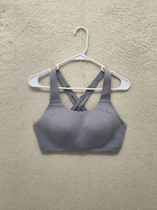 Lululemon Women Bra 36D Gray Nylon Blend Wireless Cross Strap Comfort Fit Bra - Picture 1 of 17