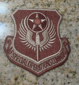 USAF PATCH, AIR FORCE SPECIAL OPERATIONS COMMAND, DESERT,DCU, DBDU - Picture 1 of 1