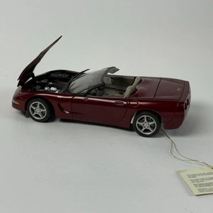 Franklin Mint 2003 Corvette Collectible Maroon Convertible Die cast No Roof - Picture 1 of 7