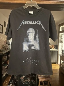 2009 Metallica All Nightmare Long T-Shirt Herren L Rock Heavy Metal Black Tee - Bild 1 von 12