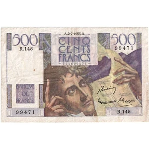 [#1293911] Banconote, Francia, 500 Francs, 500 F 1945-1953 ''Chateaubriand'', 19 - Picture 1 of 2