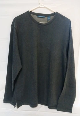 Mens Perry Ellis Thermal Long Sleeve Top Gray Size XL New w/Tags - Image 1 of 3