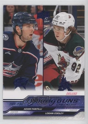 2023 Extended Series Deluxe /250 Logan Cooley Adam Fantilli Checklist Rookie RC - Image 1 of 2