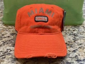 NCAA by Signatures - Miami Hurricanes Football Distressed Cap / Hat - NEW w/ Tag - Picture 1 of 7