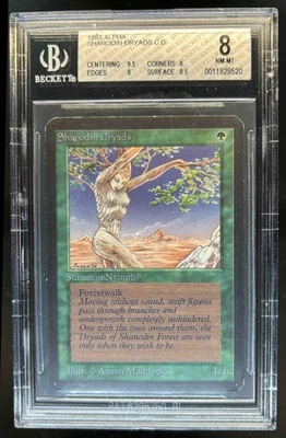 1993 Magic: The Gathering Alpha Shanodin Dryads #NNO BGS 8 - Image 1 of 2