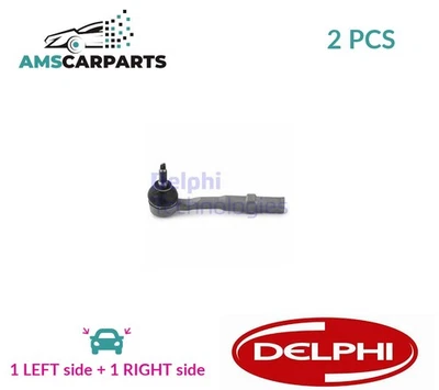 TRACK ROD END RACK END PAIR FRONT OUTER TA3458 DELPHI 2PCS NEW OE REPLACEMENT - Image 1 of 4