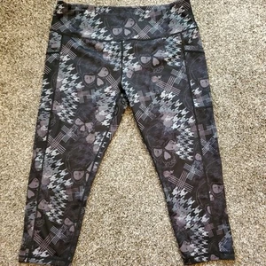 CVG Leggings Capri Teschio Onice Ingranaggio Costantemente Vari Donna XXL Squat RITIRATO - Foto 1 di 13