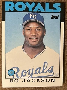 1986 Topps Traded Rookie #50T Bo Jackson RC Kansas City Royals - Picture 1 of 2
