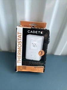 Termostatos Electrónicos de Pared Cadet Doble Polo Programable Modelo: TEP362DW - Imagen 1 de 8