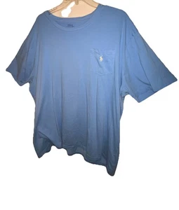 Polo Ralph Lauren Para Hombres Azul Bolsillo Talla 2X Camiseta Manga Corta Informal Top Usado en Excelente Condición - Imagen 1 de 8