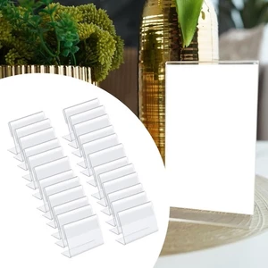 Mini porte-étiquette de prix en acrylique, 100x, polyvalent, réutilisable, - Photo 1/5