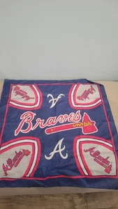 Vintage 1999 Atlanta Braves MLB Bandana 22x22 Logo 7 RN13962 blau rot Baumwolle neu aus altem Lagerbestand - Bild 1 von 3