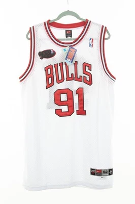 Dennis Rodman Chicago Bulls #91 Authentic Nike Jersey NWT Vintage Dri-FitSize 52 - Image 1 of 4