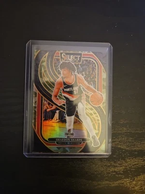 2024-25 Panini Select - Premier Level #152 Shaedon Sharpe Green Camo /125 - Image 1 of 2