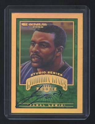 2000 DONRUSS JAMAL LEWIS STUDIO SERIES GRIDIRON KINGS AUTOGRAPH #ED 050/250 RARE - Image 1 of 2