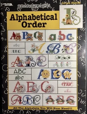 ALPHABETICAL ORDER by Good Natured Girls Cross Stitch Pattern Booklet - Image 1 of 3