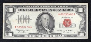 FR. 1550 1966 $100 ONE HUNDRED LEGAL TENDER UNITED STATES NOTE EXTREMELY FINE - Picture 1 of 2
