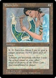 Elven Lyre Fallen Empires MtG LP a Casi Nuevo - Imagen 1 de 1