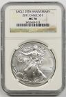 2011 25th Anniversary Silver Eagle Dollar $1 NGC MS 70 1 oz Silver
