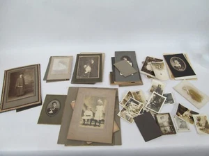 Antique Photograph Lot Portraits Cabinet Cards Etc School House - Delaware + PA - Picture 1 of 9