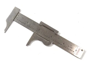 General Tools 729 Compact Stainless Steel Vernier Pocket Nib Caliper 5 in. - Picture 1 of 6