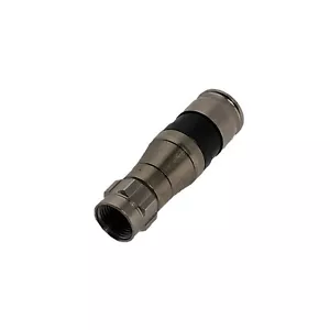 PPC BELDEN EX11N716PLUS Signal Tight Aqua Drop Connectors for RG6 RG6QUAD 5 Pack - Picture 1 of 5