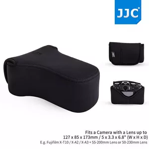JJC Camera Pouch Case Bag for Fujifilm X-T30 X-T20 X-T10 +55-200mm 50-230mm Lens - Picture 1 of 12