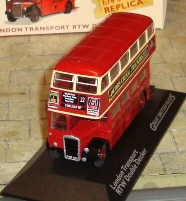 LONDON TRANSPORT RTW DOUBLE BUS - CHELSEA - 1:76 - OO scale -  ATLAS EDITIONS - Image 1 of 4