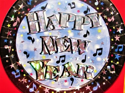 Platos de cena Showtime Feliz Año Nuevo #76884, 8/pk, 9 pulgadas Foto 1 de 3