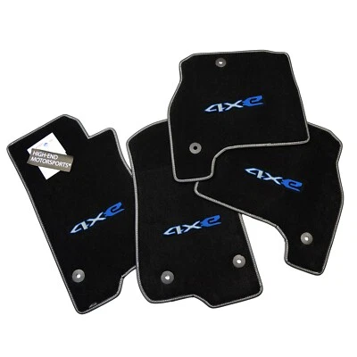 2021-2025 JEEP Wrangler 4XE Floor Mats 4 PC Black Vinyl Trim Premium Up-Grade - Image 1 of 4